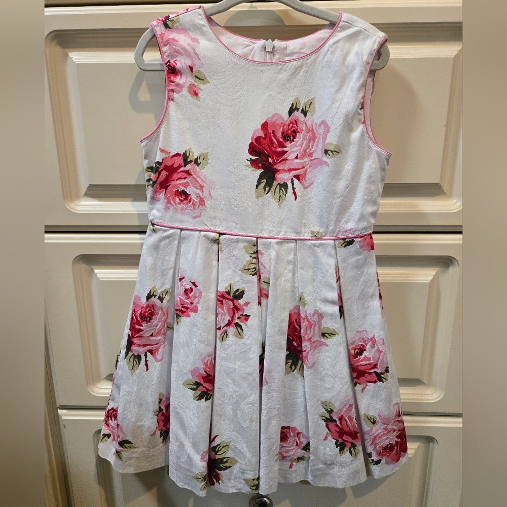 Rachel Riley Pink and White Floral Dress